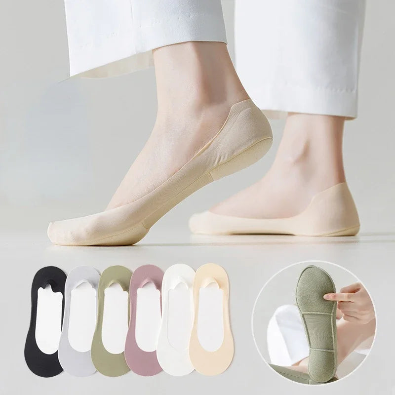 6-Pack Combo UltraSlim No-Slip Socks